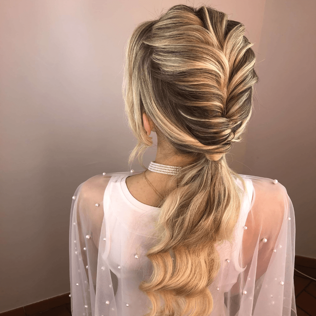 Home trucco acconciature matrimonio treccia da matrimonio